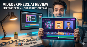 VideoExpress.ai review 2026 - AI video generator lifetime deal interface screenshot