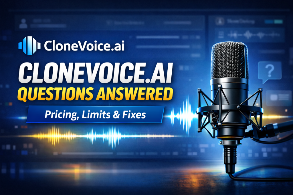 CloneVoice.ai Questions Answered: Pricing, Limits, Quality & More 1 clonevoiceaiqa