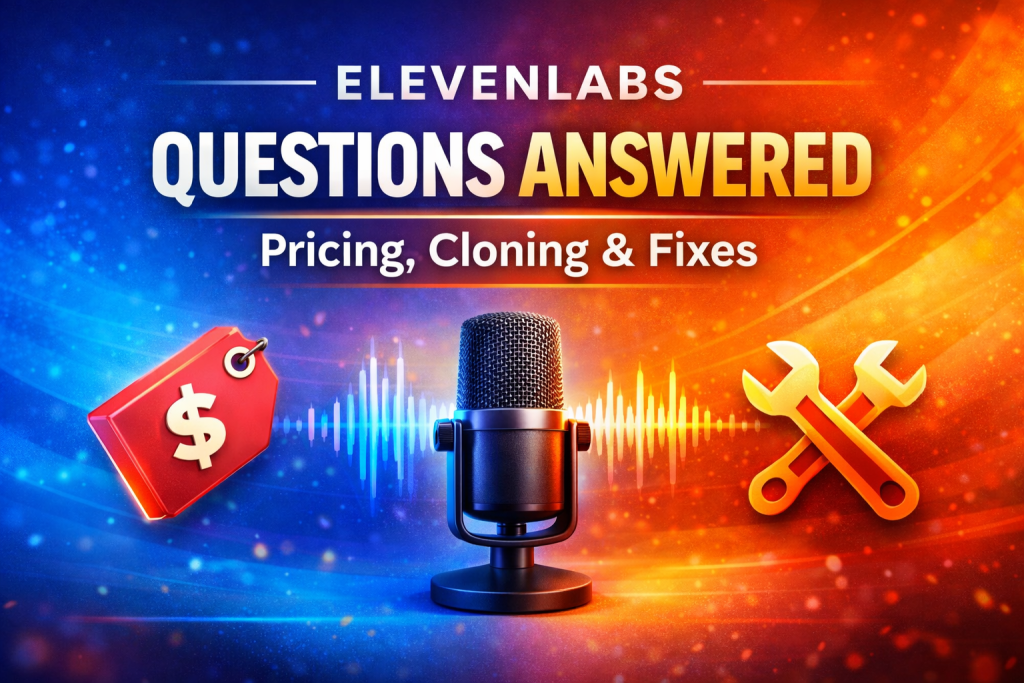 ElevenLabs Questions Answered: Pricing, Voice Cloning, API, Dubbing, and Real Fixes 1 elevenlabsqa